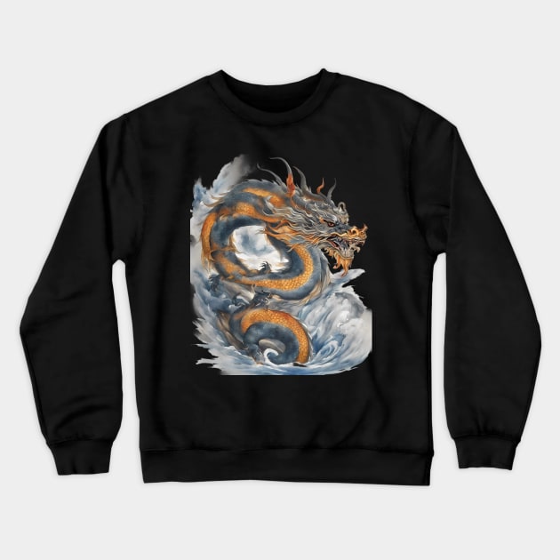 Sea Dragon Crewneck Sweatshirt by animegirlnft